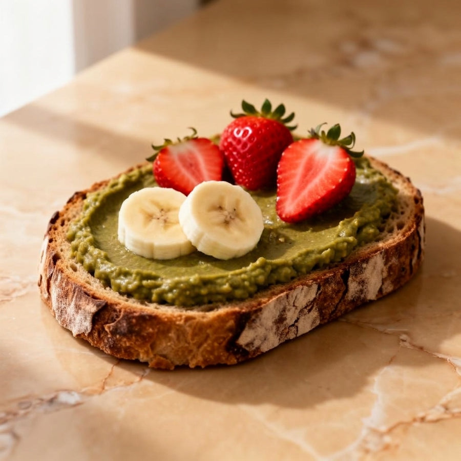 Tostadas premium con Auretto Pistacho y frutas