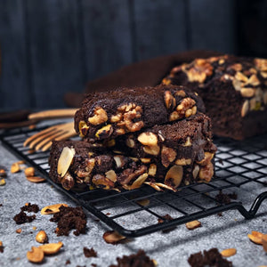 Brownies con swirl de nocciola