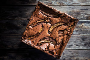 Brownies con swirl de nocciola
