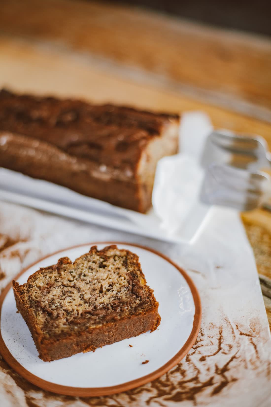 Budín de banana con nocciola