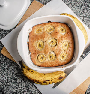 Budín de banana con nocciola