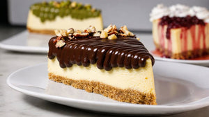 Cheesecake horneado de pistacho