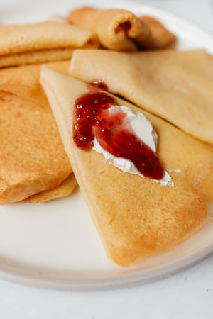 Crepes de nocciola y banana