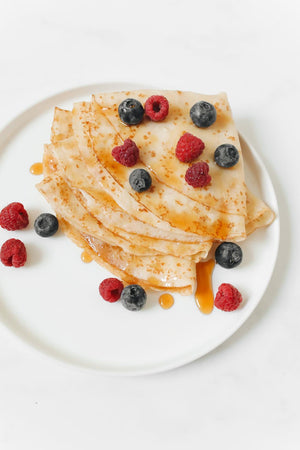 Crepes rellenas de pistacho