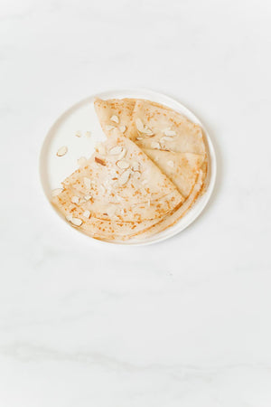 Crepes rellenas de pistacho