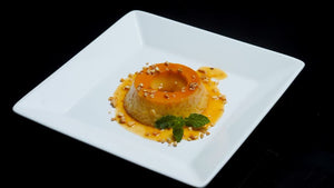 Flan de pistacho