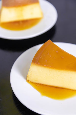 Flan casero con dulce de leche