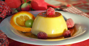 Flan casero con dulce de leche