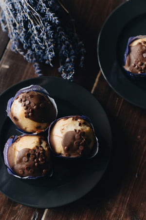 Muffins con corazón de nocciola