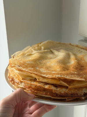 Panqueques con dulce de leche