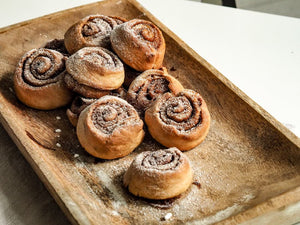 Rolls de avellana y cacao