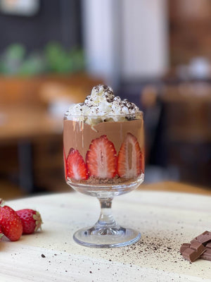 Vasitos de dulce de leche y crema